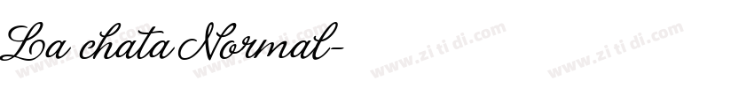La chata Normal字体转换